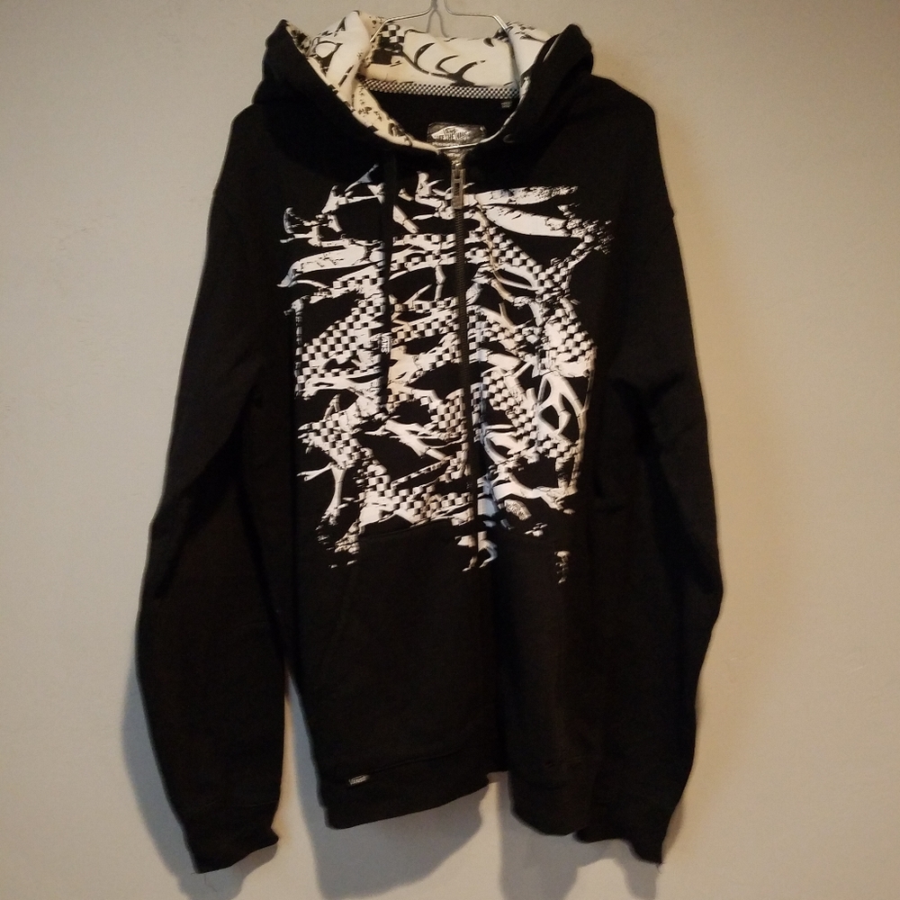 Vans off the wall medium black and white hoodie